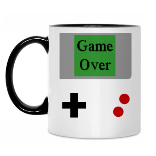 Кружка с принтом Game Over
