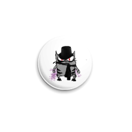 Значок 25мм Злой котэ