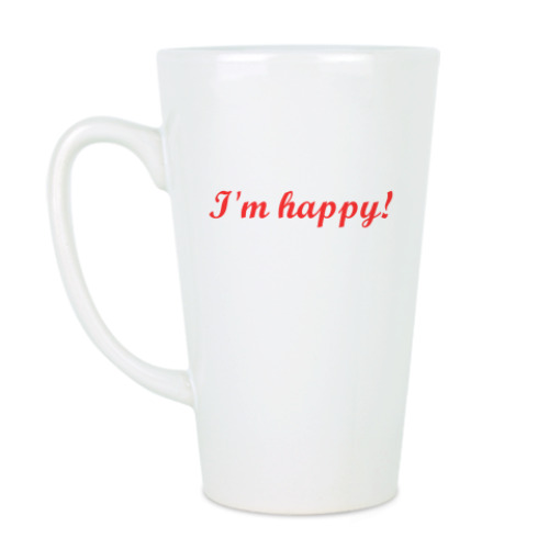 Чашка Латте 'Happy'