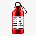 Металлическая бутылка 400 мл UV-DTF