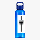 Прозрачная спортивная бутылка