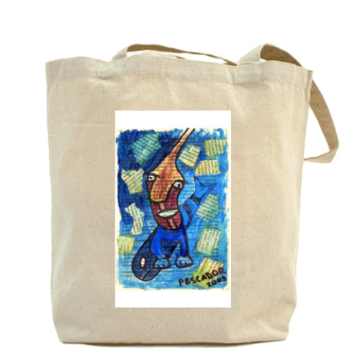 Сумка шоппер с принтом Pescador