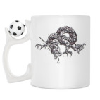 Кружка с футбольным мячиком