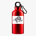 Металлическая бутылка 400 мл UV-DTF