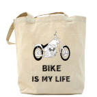 Холщовая сумка шоппер  Bike