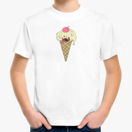Детская футболка Сумасшедшая мороженка.