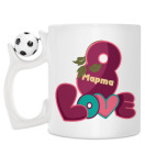 Кружка с футбольным мячиком