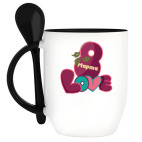 Кружка с ложкой