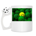 Кружка с футбольным мячиком