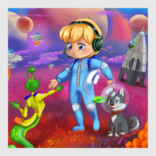 Постер с принтом Контакт