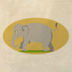 Слоненок на прогулке