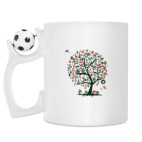 Кружка с футбольным мячиком