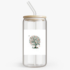 Банка с бамбуковой крышкой