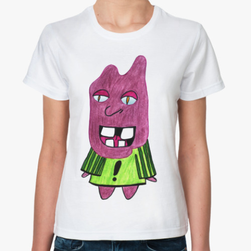 Классическая футболка с принтом Street art