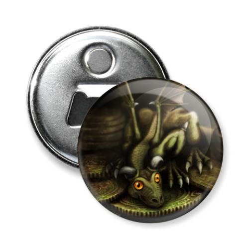 Магнит-открывашка с принтом дракон