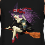 Ведьмочка на метле