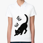 Котик с бабочками