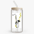 Банка с бамбуковой крышкой