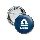 Значок 37 мм Знак зодиака. Весы