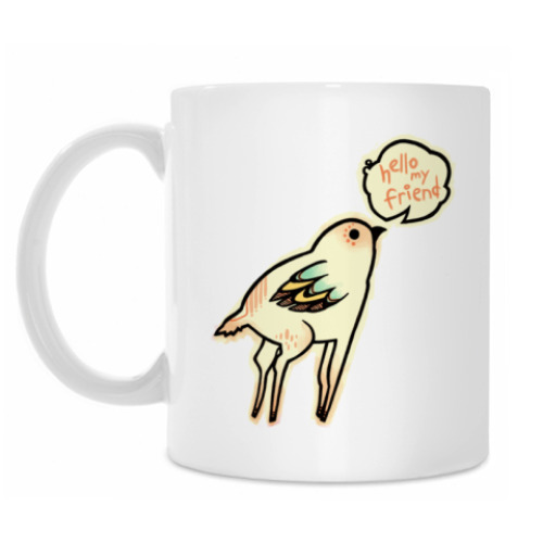 Кружка с принтом hello?