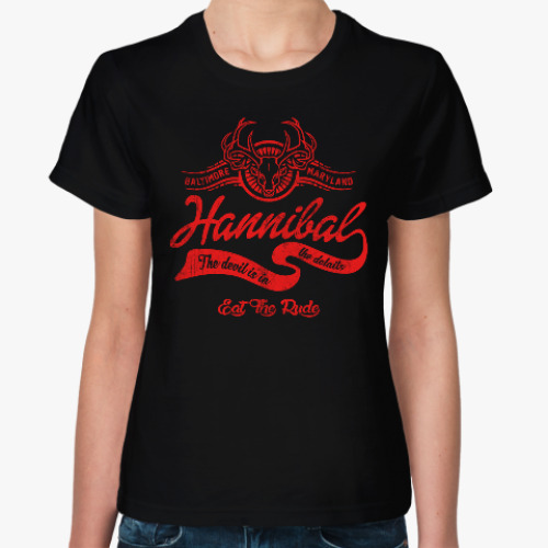 Женская футболка Hannibal