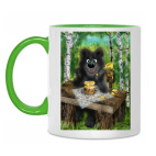 Двухцветная кружка Любителю меда!