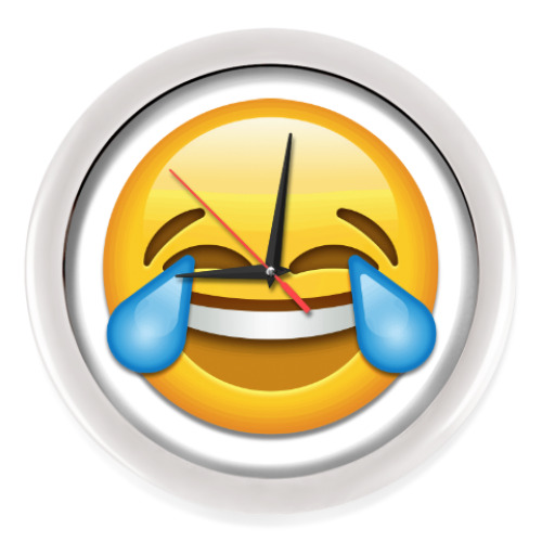 Настенные часы Emoji Смайл: Слезы Радости