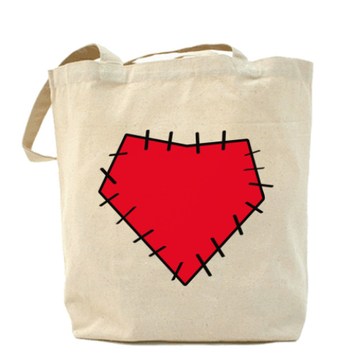 Сумка шоппер Заплатка на сердце