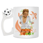 Кружка с футбольным мячиком