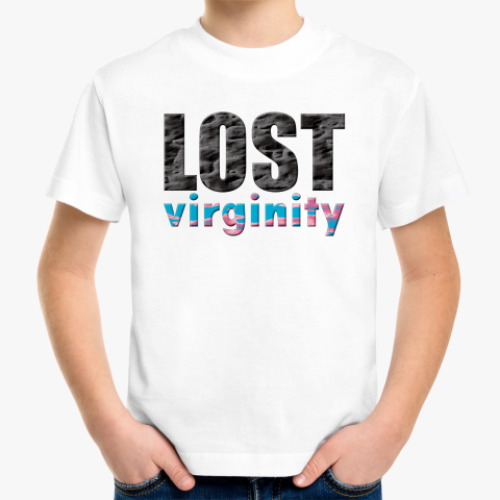 Детская футболка с принтом Lost virginity