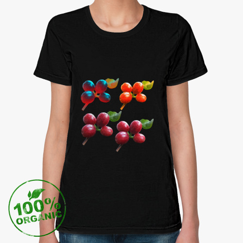 Женская футболка из органик-хлопка Arabica coffee