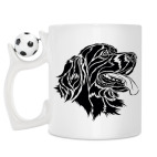 Кружка с футбольным мячиком
