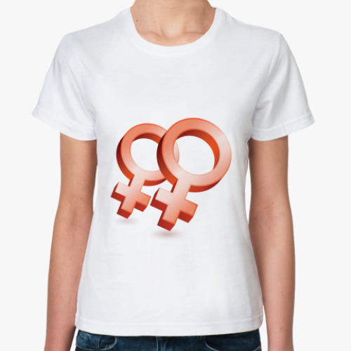 Классическая футболка с принтом Венера