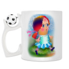 Кружка с футбольным мячиком