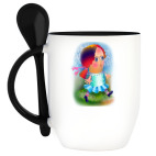 Кружка с ложкой