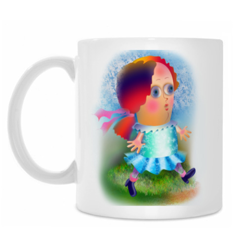 Кружка с принтом Девочка