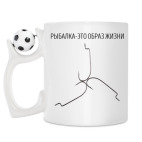 Кружка с футбольным мячиком