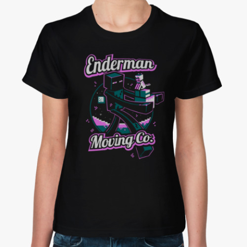 Женская футболка Enderman Moving Co.