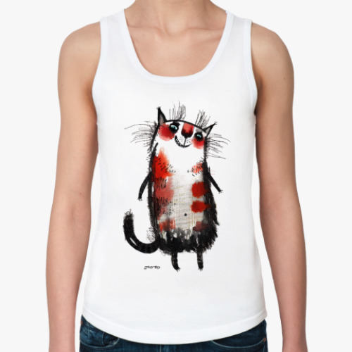 Женская майка кошка Белка