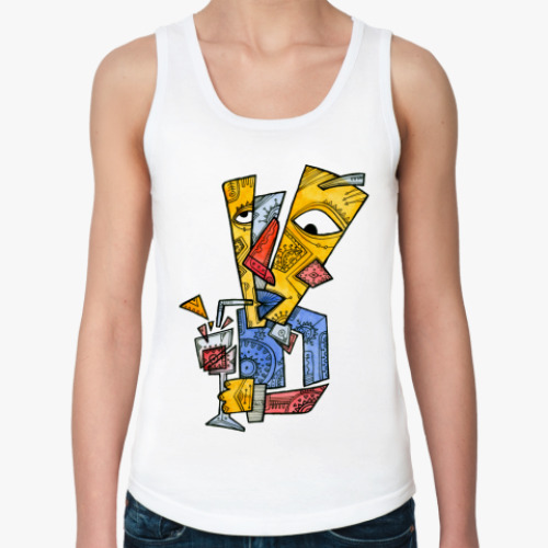 Женская майка  Красный нос