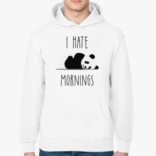 Толстовка худи I Hate Mornings