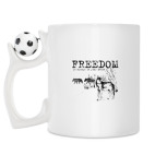 Кружка с футбольным мячиком