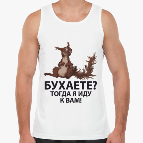 Майка с принтом Белочка