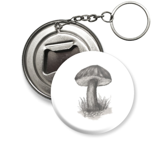 Брелок-открывашка с принтом Гриб