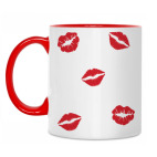 Двухцветная кружка Поцелуи