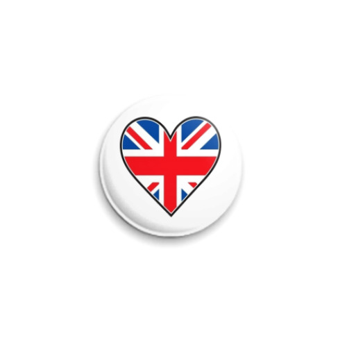 Значок 25мм с принтом England