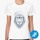 Крутой лев хипстер