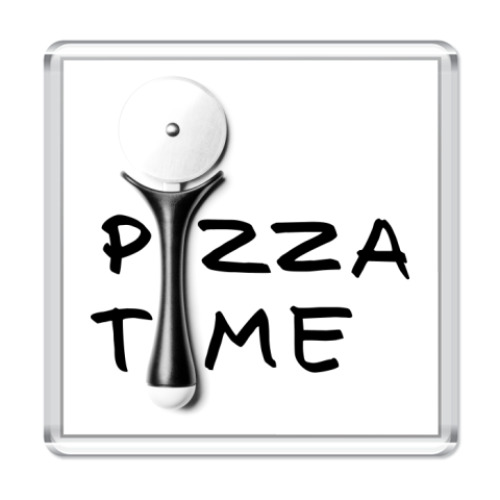 Магнит с принтом Pizza Time