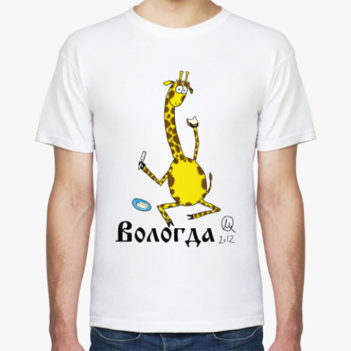 Футболка с принтом Вологда