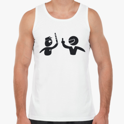 Майка с принтом ГИБДД и водитель